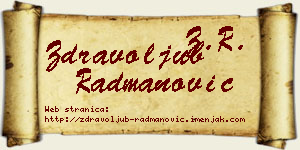 Zdravoljub Radmanović vizit kartica